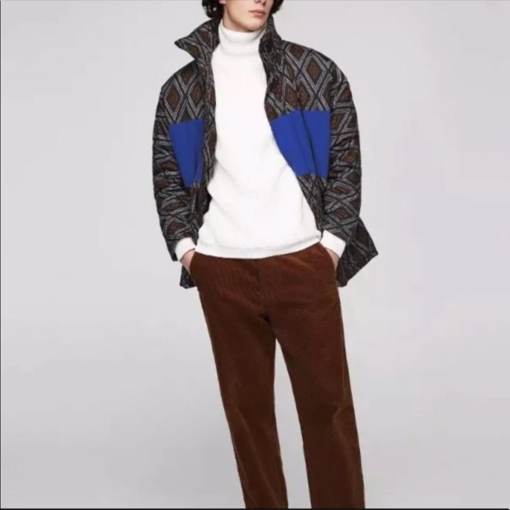 Zara Patterned Puffer Jacket - Picture 2 of 3